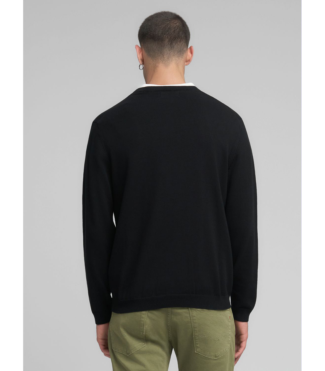 R刺しゅうコットンプルオーバー 詳細画像 ブラック 3